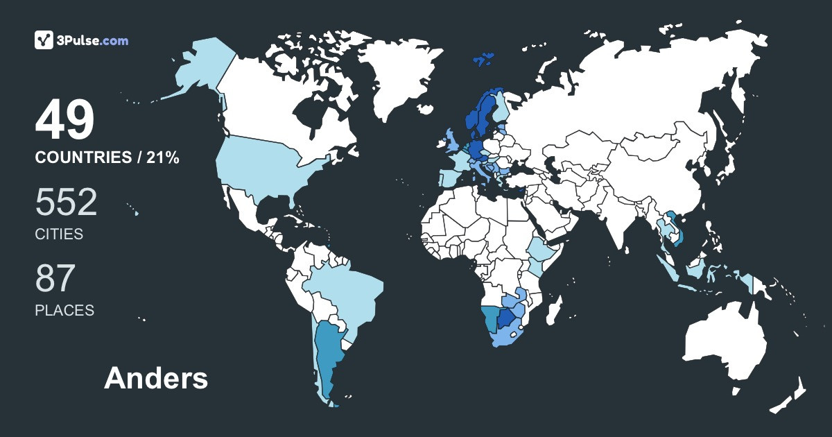 Изображение Карты путешествий Anders Fridn