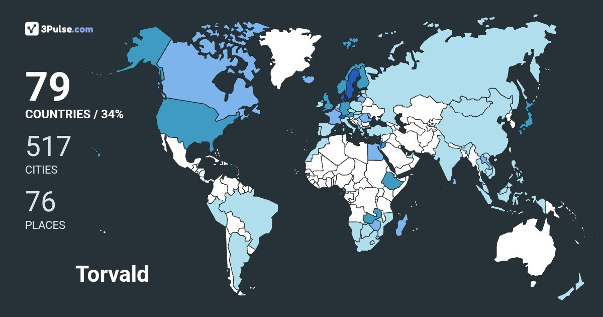 Изображение Карты путешествий Torvald Stenudd