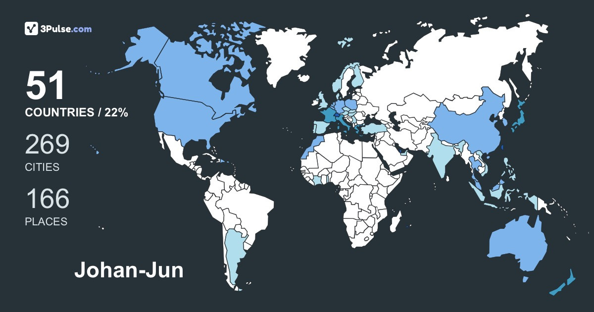 Изображение Карты путешествий Johan-Jun Ye