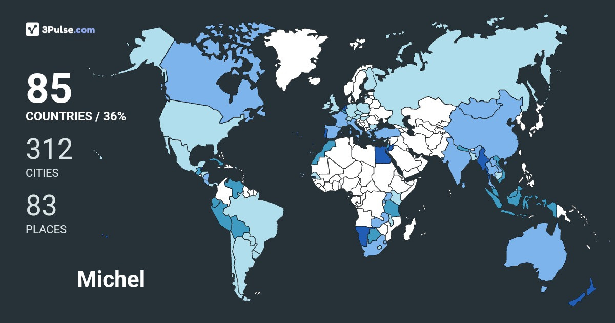 Изображение Карты путешествий Michel Van-Der-Veen