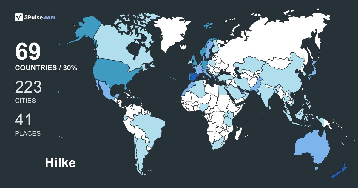 Hilke Werner's Travel Map Image
