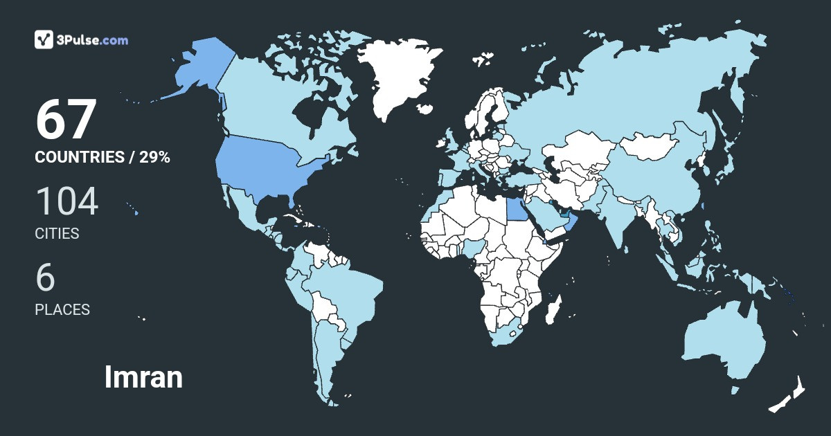 Изображение Карты путешествий Imran Patel