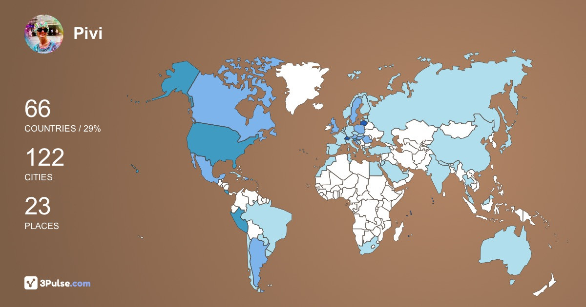 Изображение Карты путешествий Pivi Ours