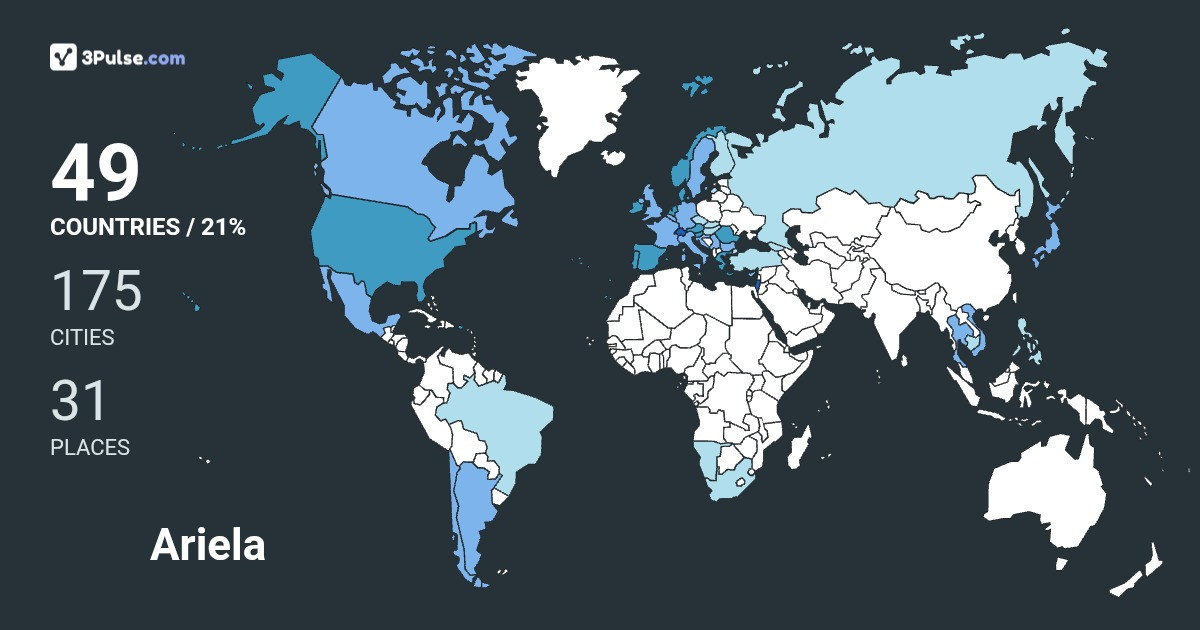 Ariela Segall's Travel Map Image