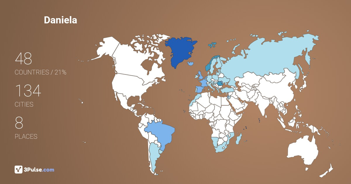 Изображение Карты путешествий Daniela Bogoi