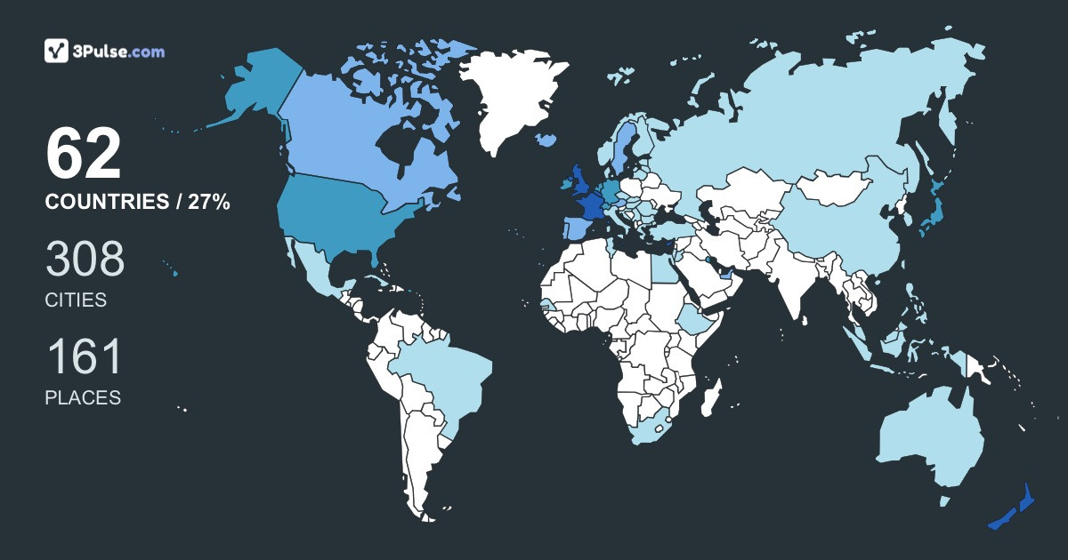 Jhdee150's Travel Map Image