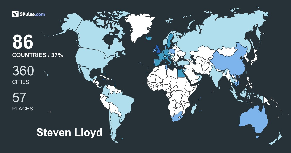 Изображение Карты путешествий Steven Lloyd Lloyd