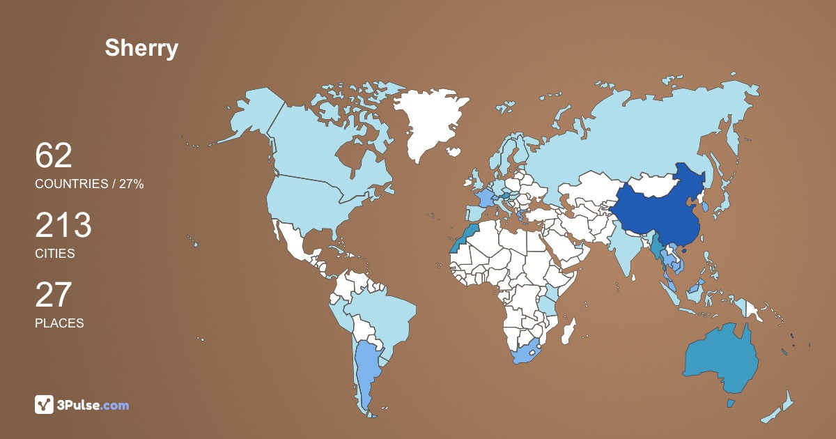 Изображение Карты путешествий Sherry Zhang