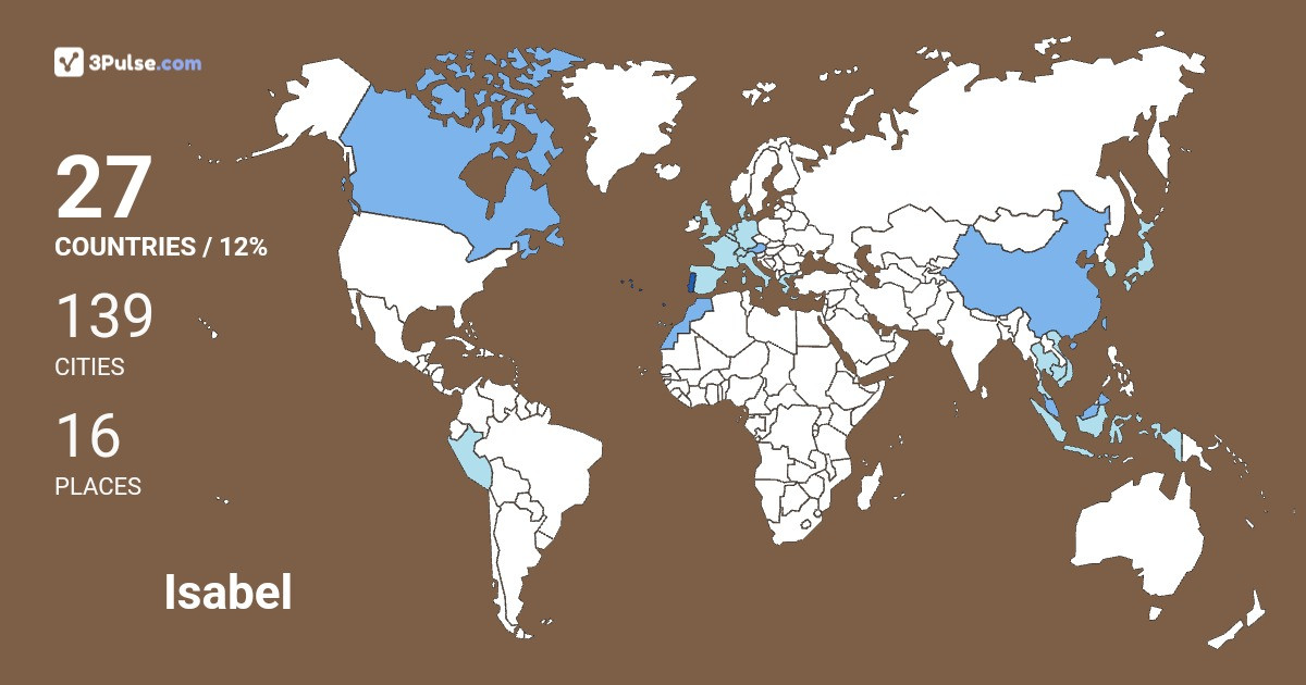 Изображение Карты путешествий Isabel Chan