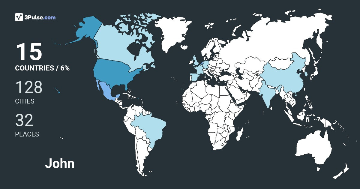 Изображение Карты путешествий John Ricotta