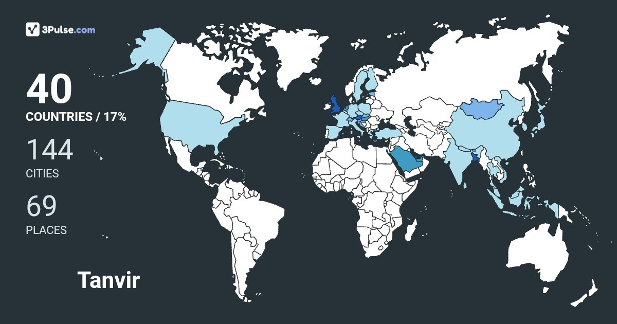 Tanvir Jummon's Travel Map Image
