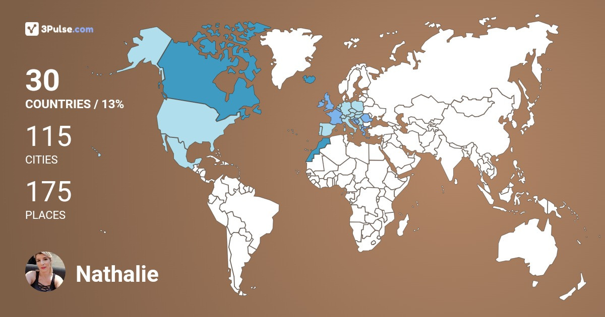 Изображение Карты путешествий Nathalie Laliberte