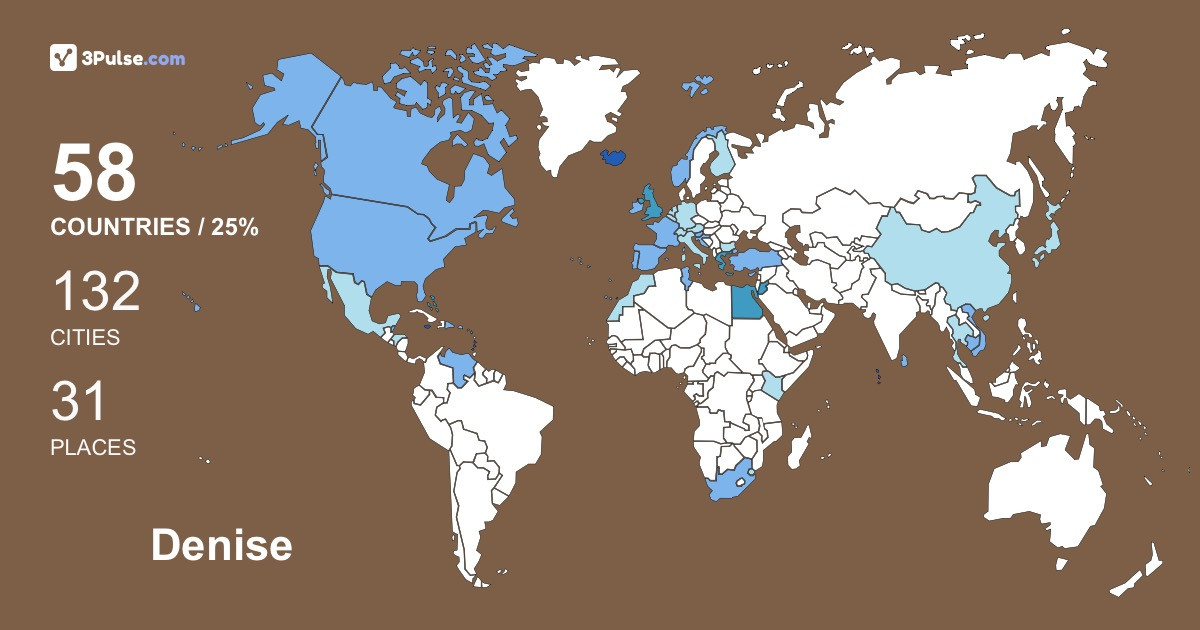 Изображение Карты путешествий Denise Wallace