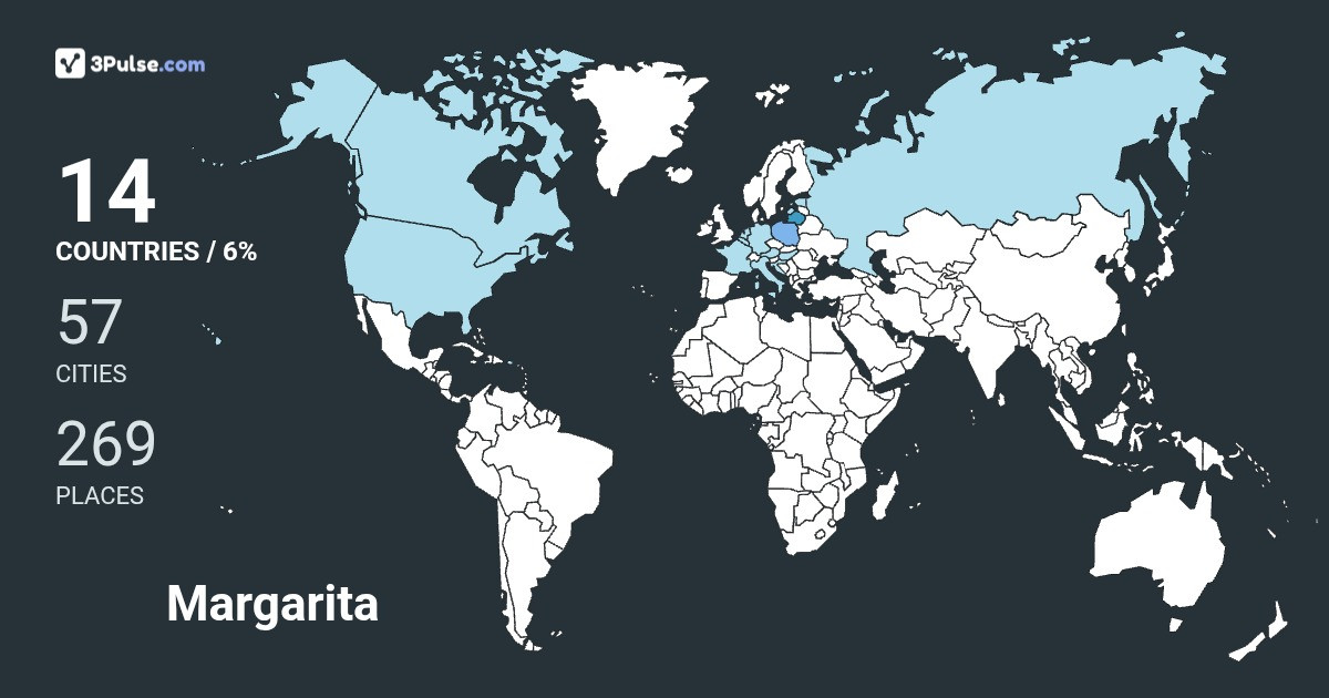 Margarita Runyan's Travel Map Image
