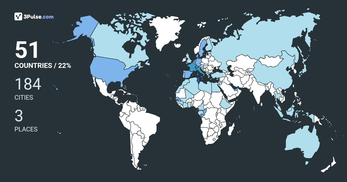 Selim's Travel Map Image