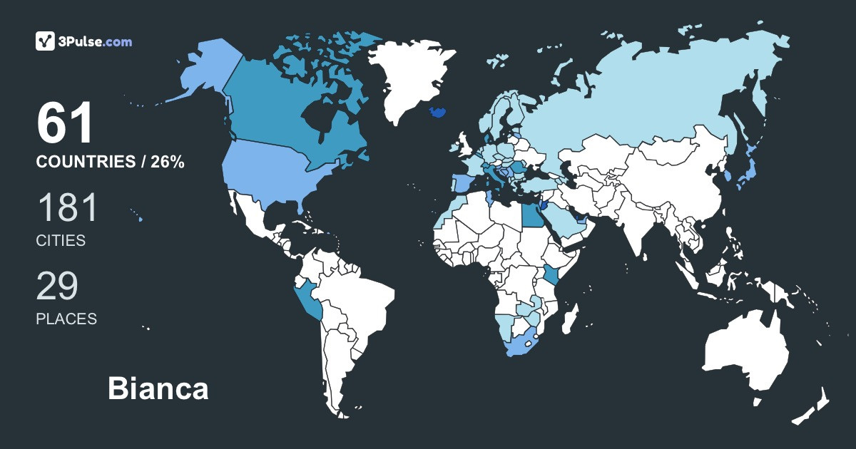 Изображение Карты путешествий Bianca Stoleriu