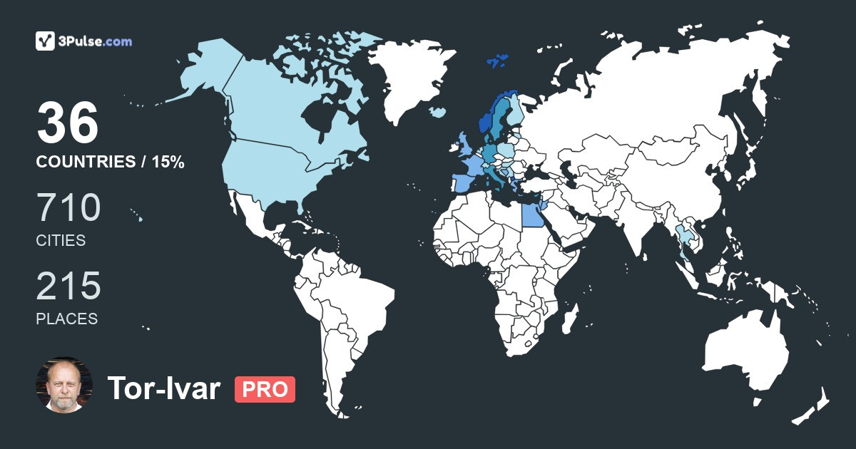 Изображение Карты путешествий Tor-Ivar Jentoftsen