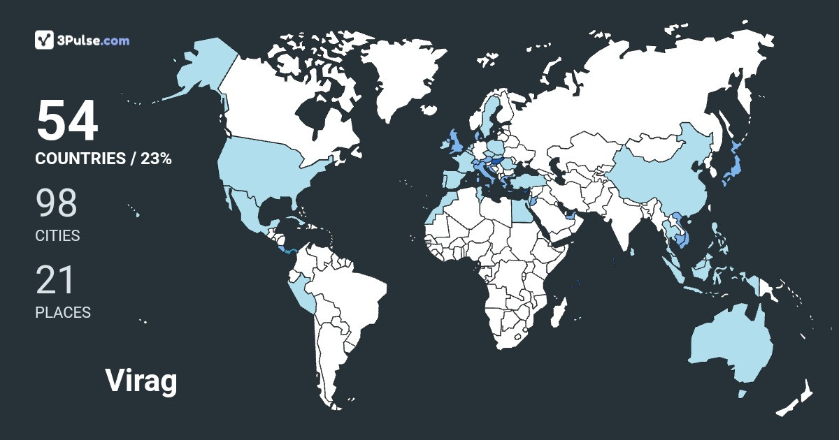 Virag Tecsy's Travel Map Image