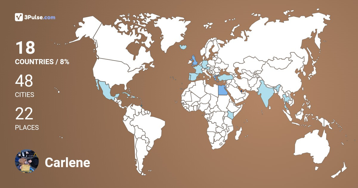 Изображение Карты путешествий Carlene Clover