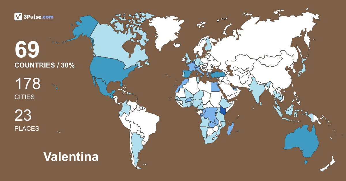 Valentina Buj's Travel Map Image
