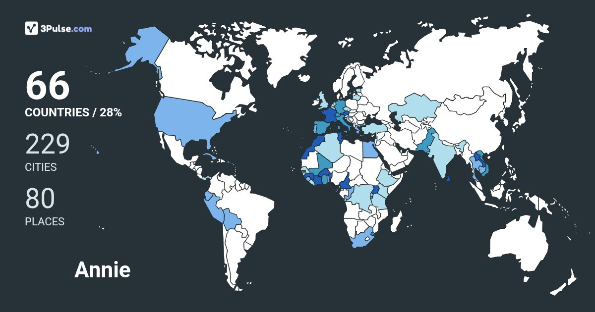 Annie Lutz's Travel Map Image