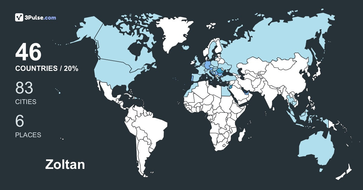 Изображение Карты путешествий Zoltan Monus