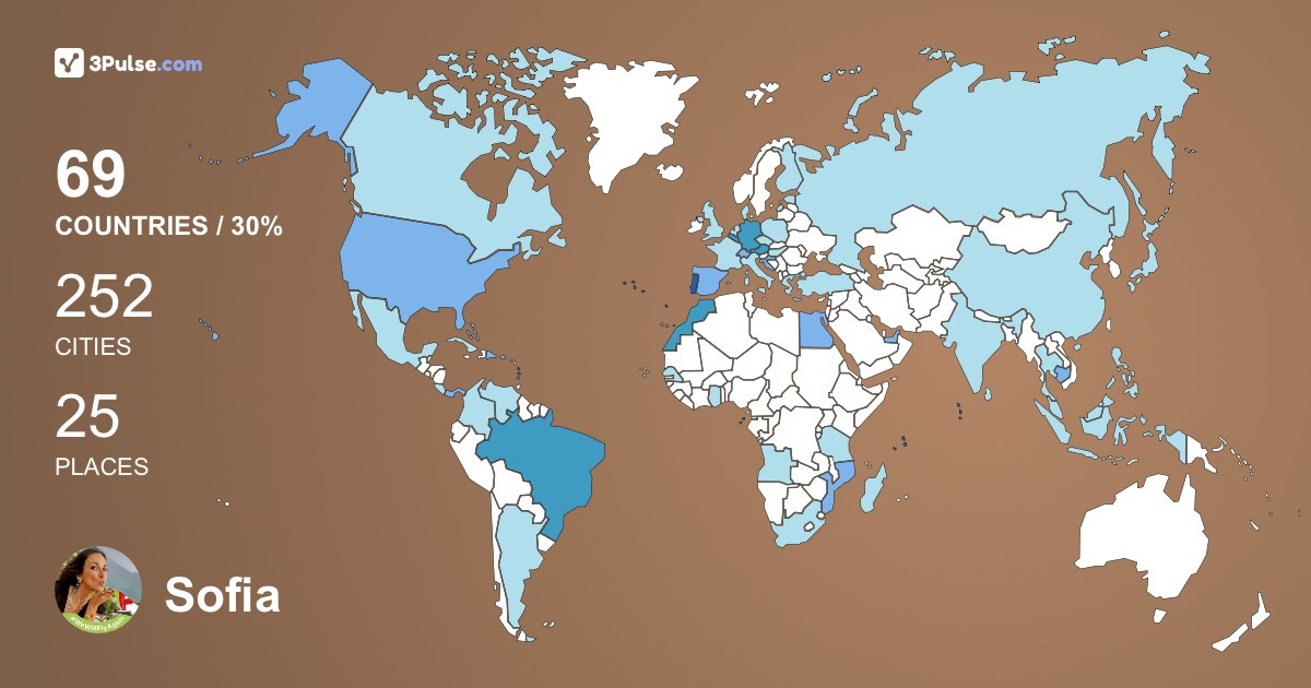 Изображение Карты путешествий Sofia Arajo