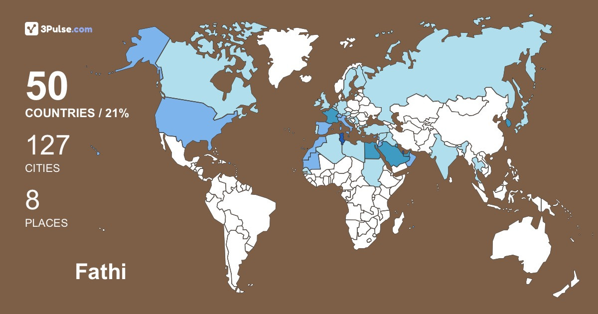 Fathi Kemicha's Travel Map Image