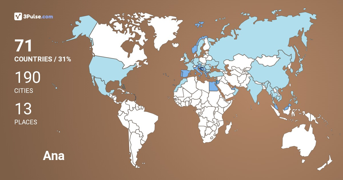 Изображение Карты путешествий Ana Marusic