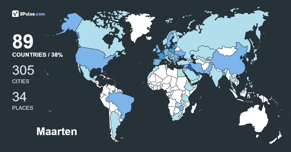 Изображение Карты путешествий Maarten Van-Den-Driessche