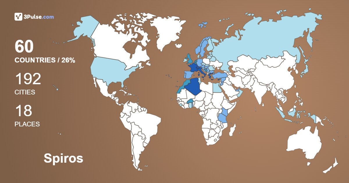 Spiros Molfetas's Travel Map Image