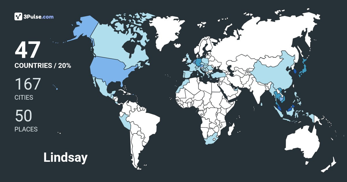 Lindsay Loehden's Travel Map Image