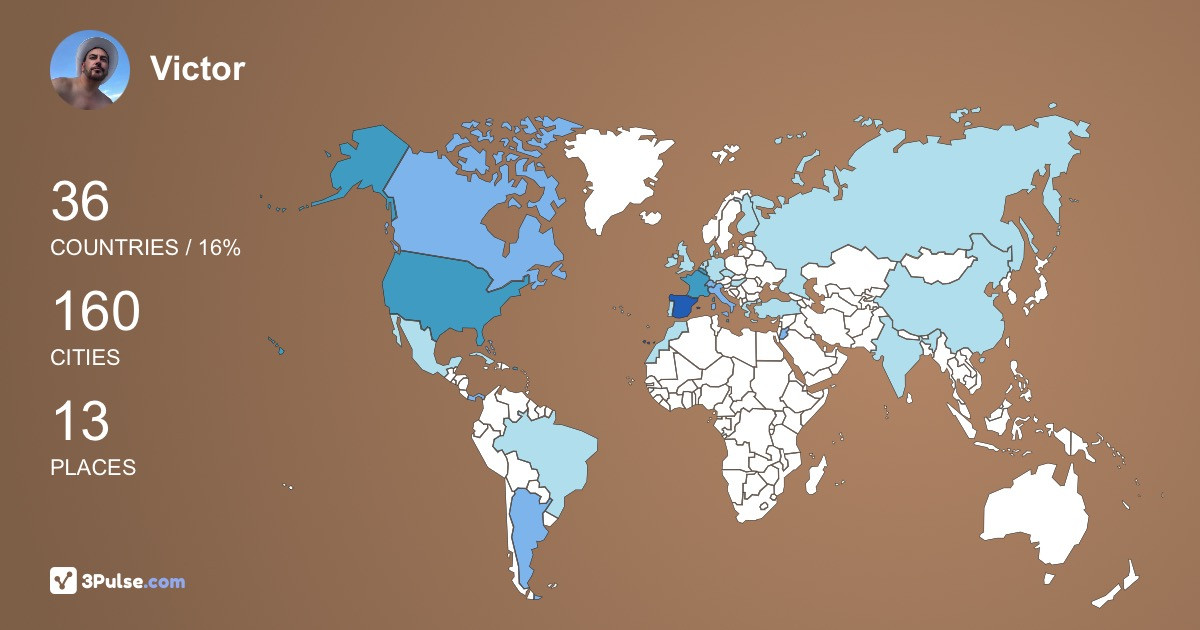Изображение Карты путешествий Victor Canizares