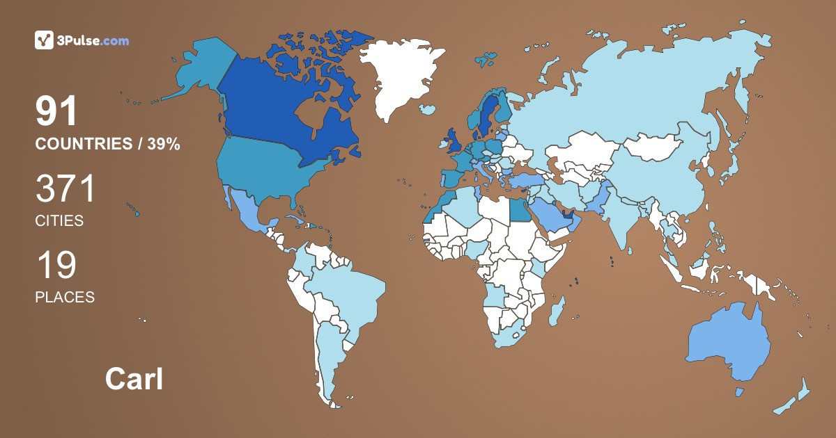 Изображение Карты путешествий Carl Wilke