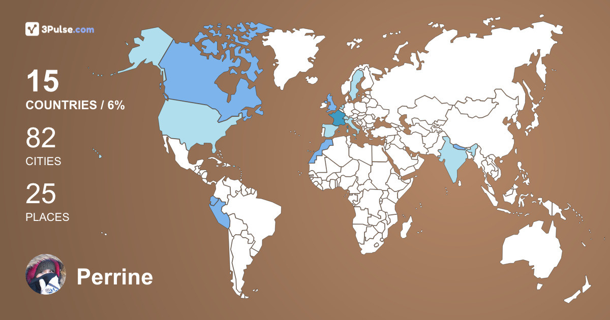 Изображение Карты путешествий Perrine Chaboud-Crousaz