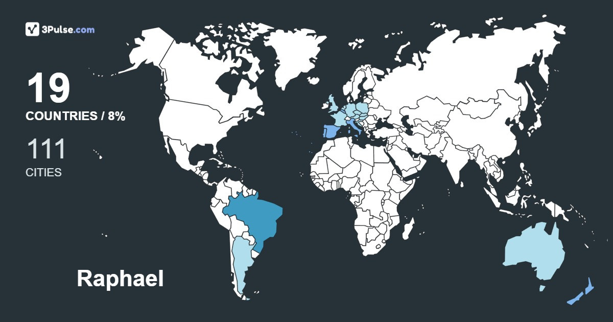 Raphael Figueiredo's Travel Map Image