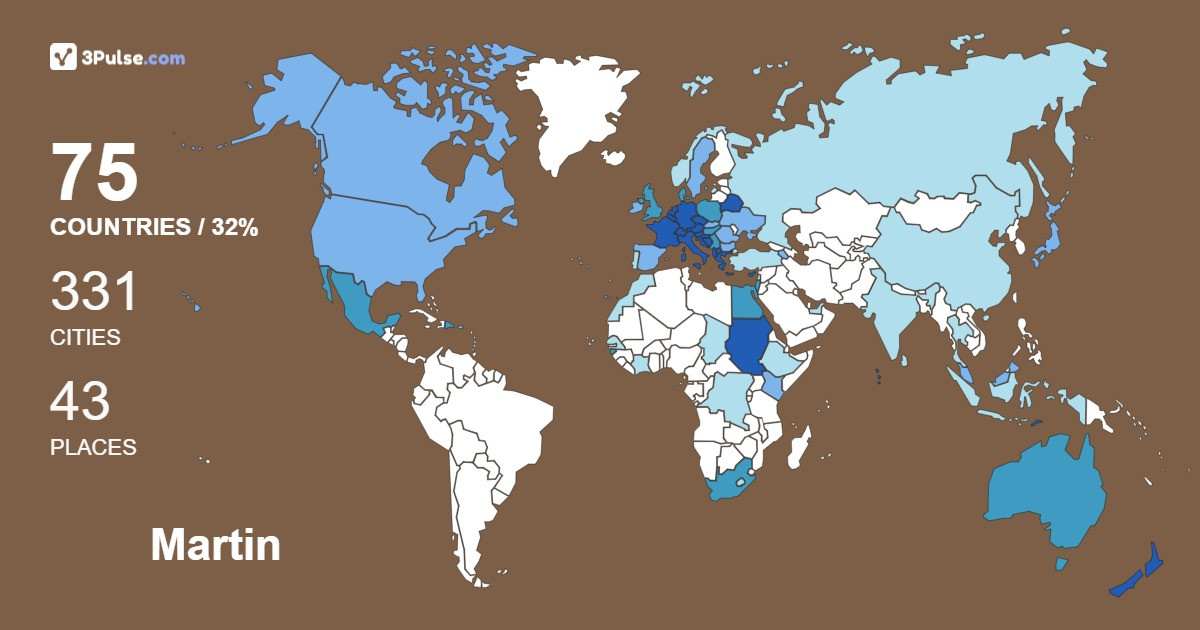 Martin Krottmayer's Travel Map Image