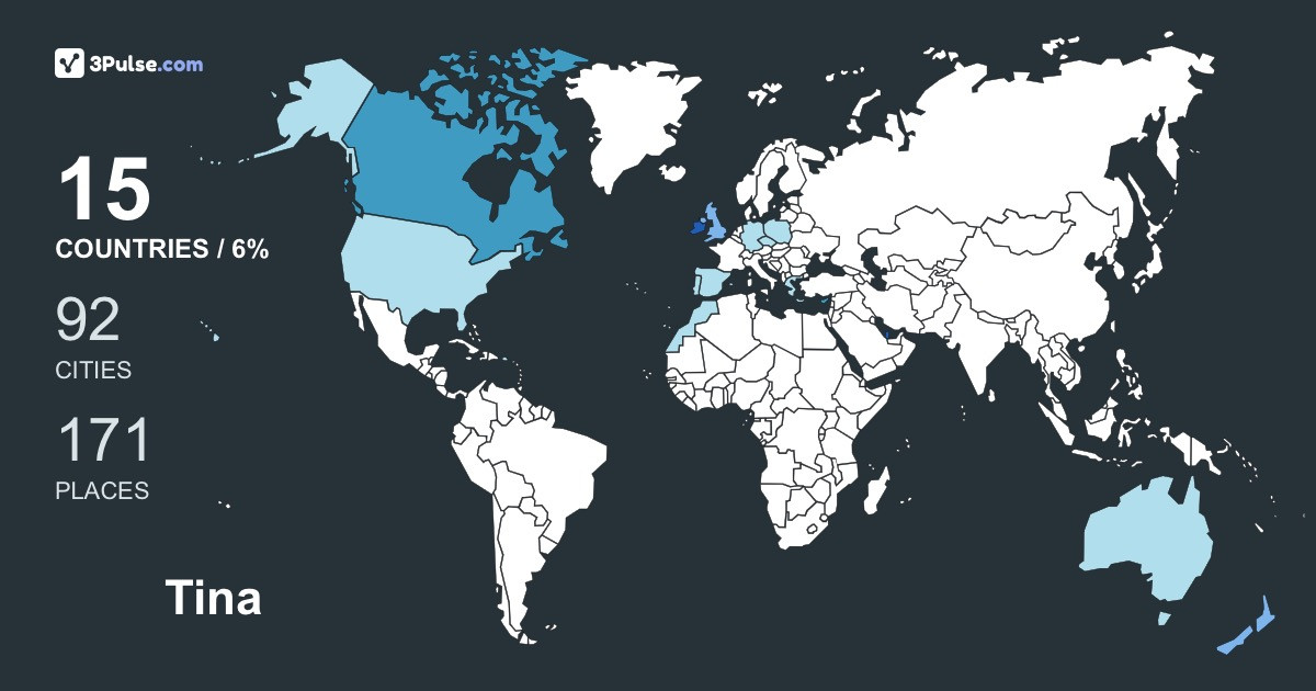 Изображение Карты путешествий Tina Oconnor