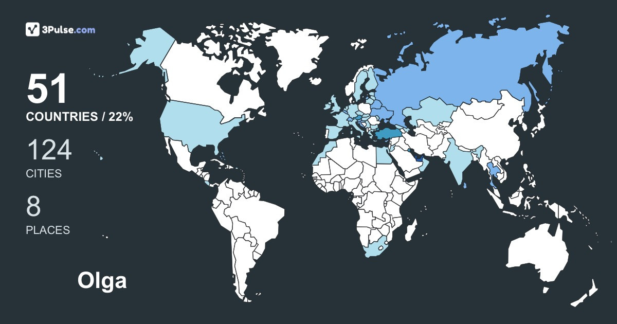Olga Gurskaya's Travel Map Image