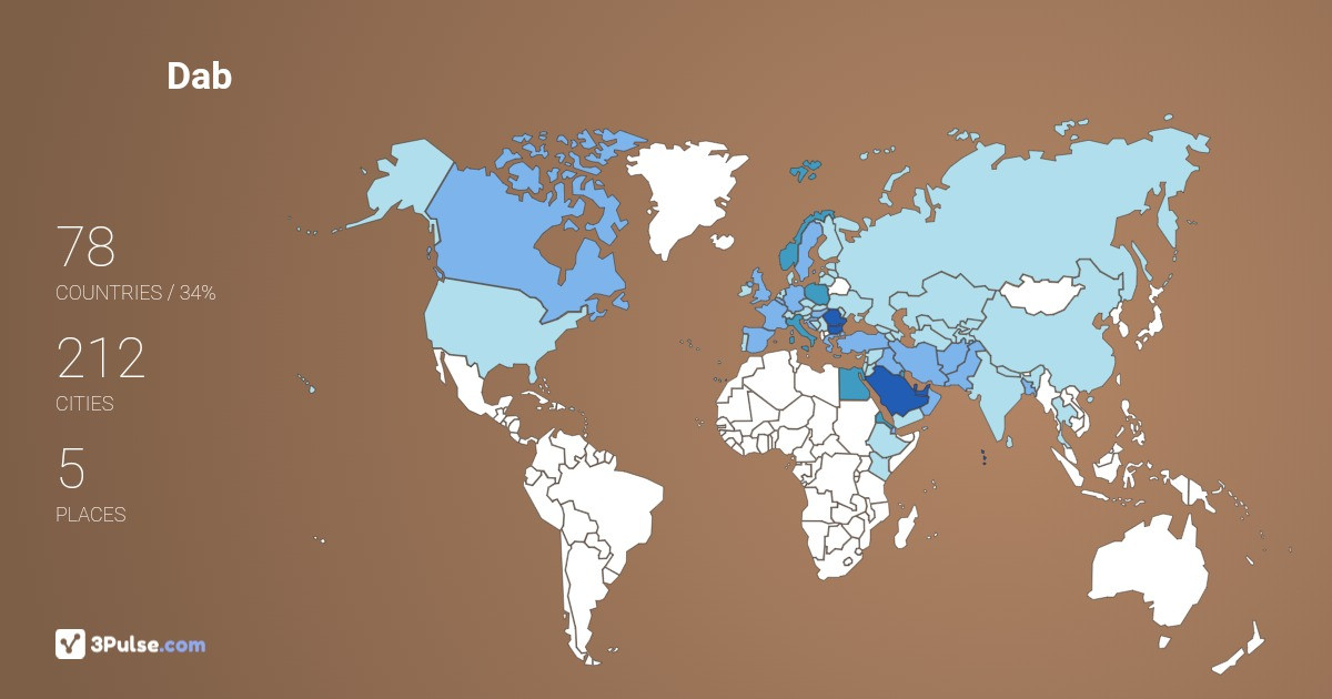 Dab Dab's Travel Map Image