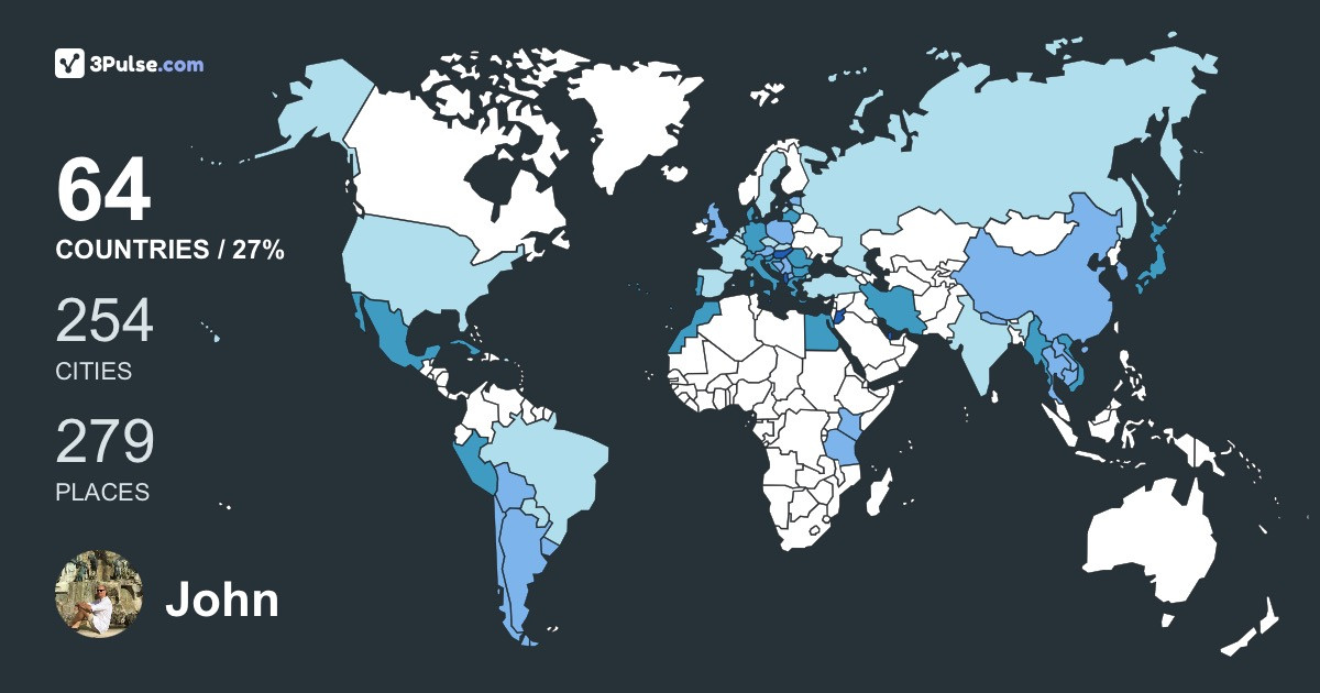 Изображение Карты путешествий John Bacarinos