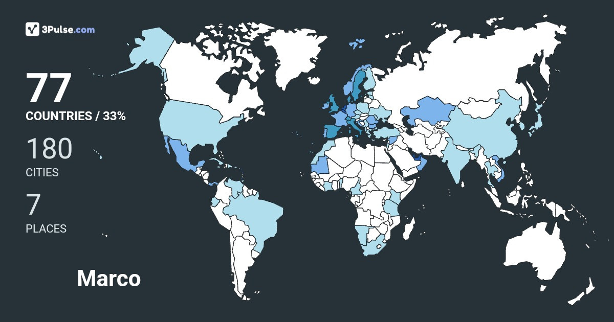 Изображение Карты путешествий Marco Hamer