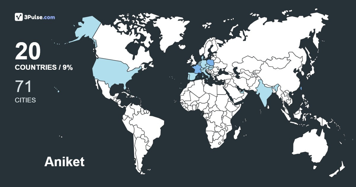 Изображение Карты путешествий Aniket Hande