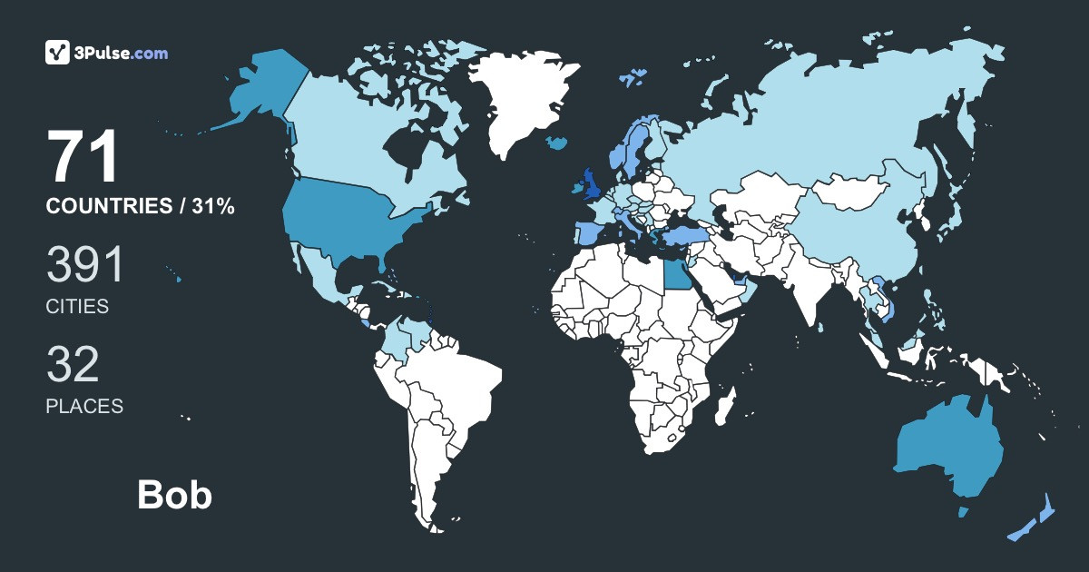 Изображение Карты путешествий Bob Mayer