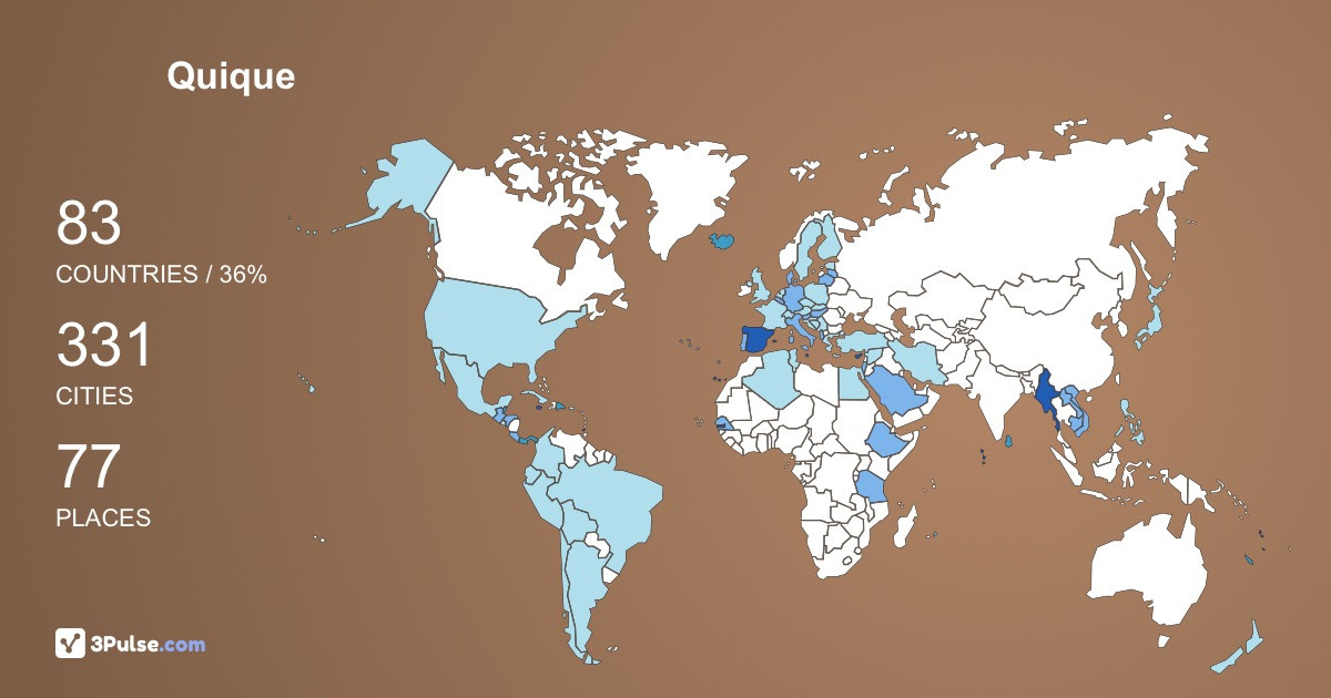 Изображение Карты путешествий Quique Toribio