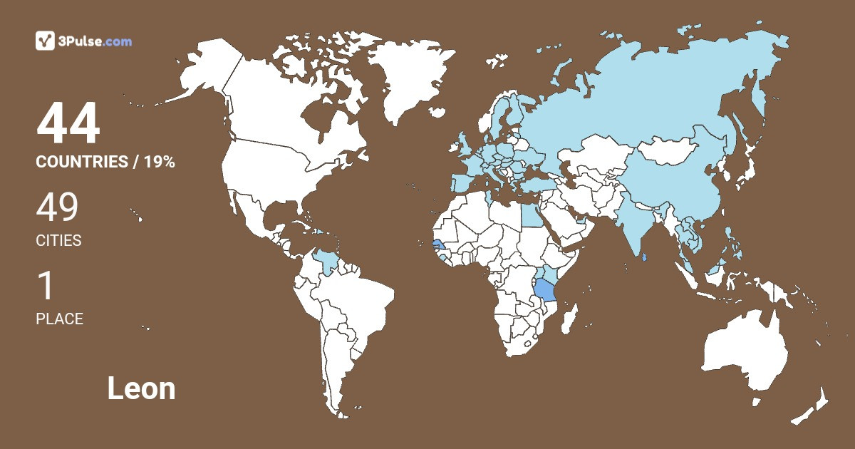 Leon Sanders's Travel Map Image