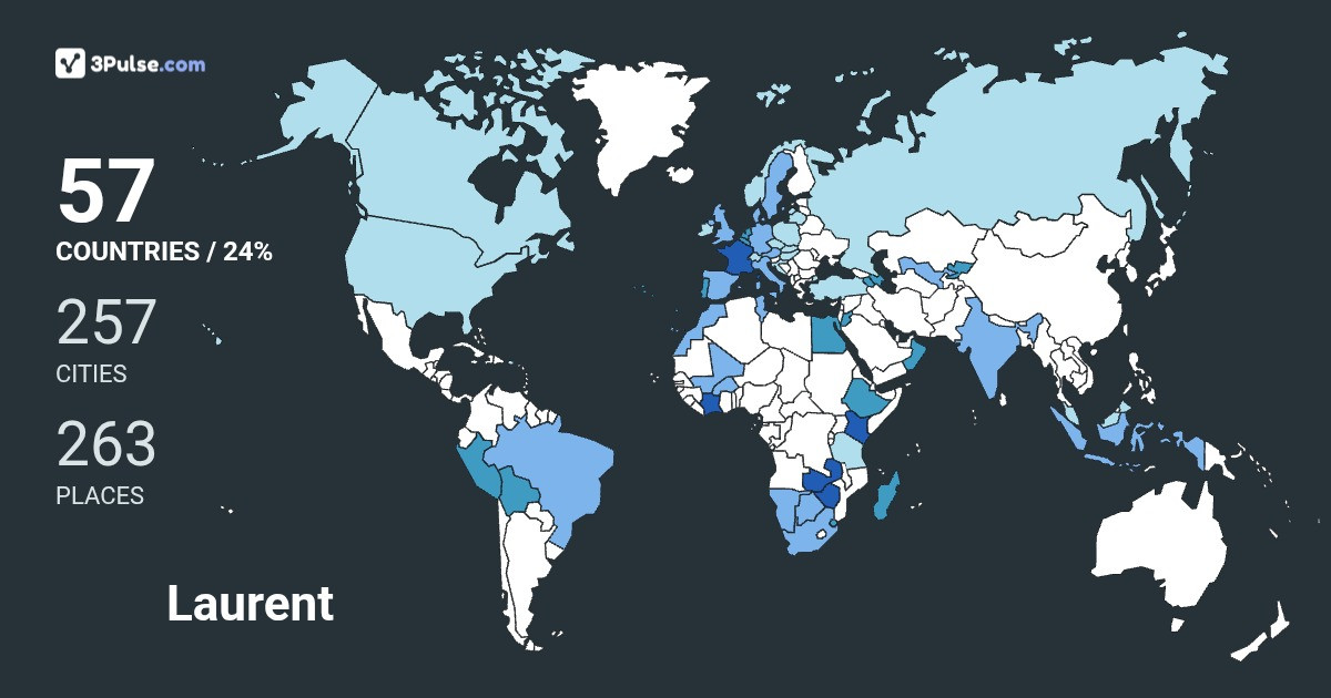 Изображение Карты путешествий Laurent Verton