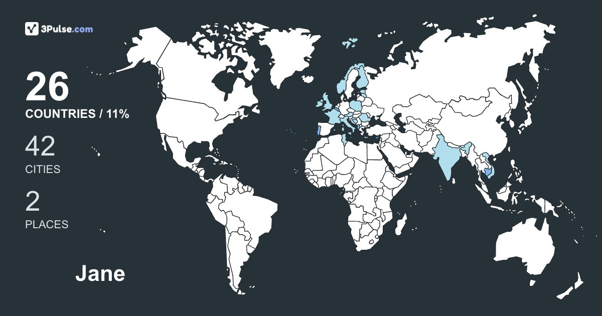 Изображение Карты путешествий Jane Marie