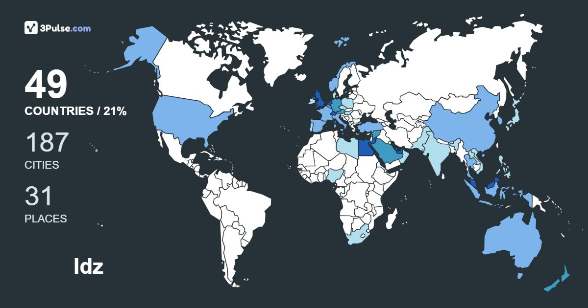 Idz Abu-Bakar's Travel Map Image