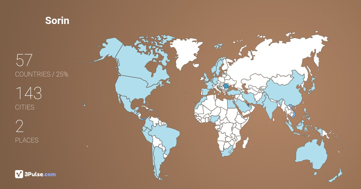 Sorin Nistor's Travel Map Image